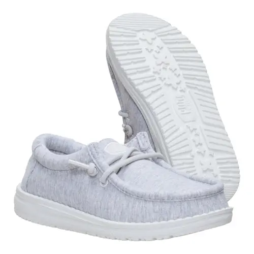 HEYDUDES Wally Youth Stretch Jersey – Light Grey online