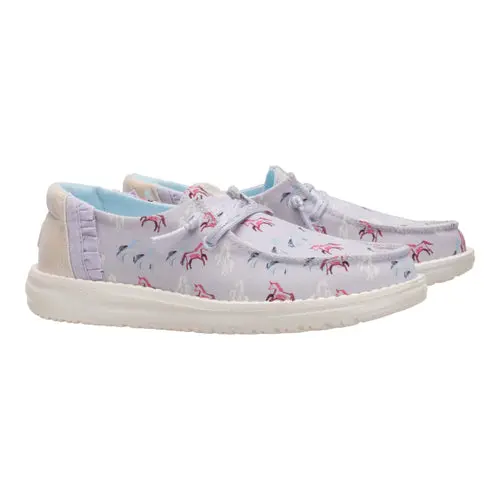 HEYDUDES Wendy Youth Unicorn Sparkle – Lilac online