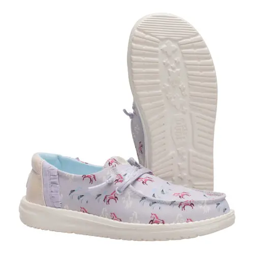 HEYDUDES Wendy Youth Unicorn Sparkle – Lilac online