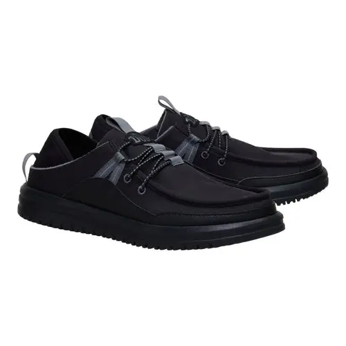 HEYDUDES Bradley Blipper Nylon – Black / Black Oyster online