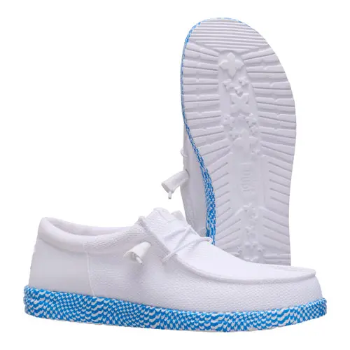 HEYDUDES Wally Funk Warped Geo – White / Brilliant Blue online