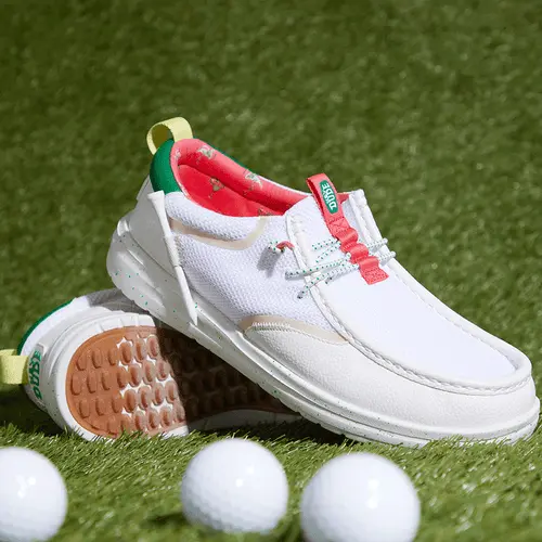 HEYDUDES Wally Golf Essentials – White / Wood Ash online