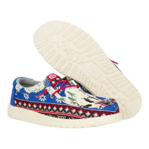 HEYDUDES Wally Holiday Cheers – Holiday White / Multi online
