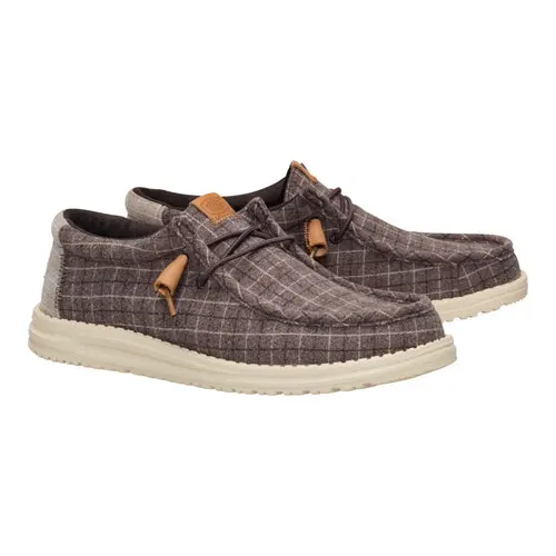 HEYDUDES Wally Plaid Corduroy – Mole Brown / Multi online