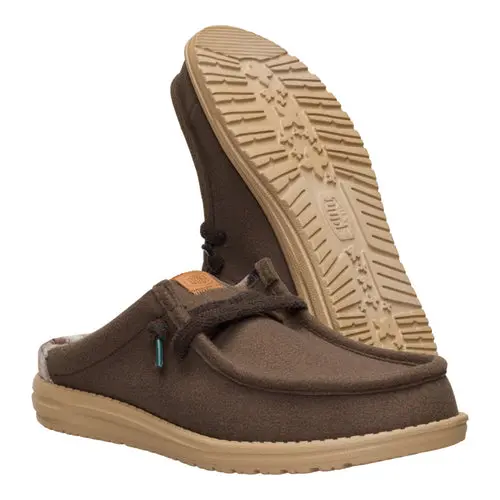 HEYDUDES Wally Slip Cozy Plaid – Major Brown / Multi online