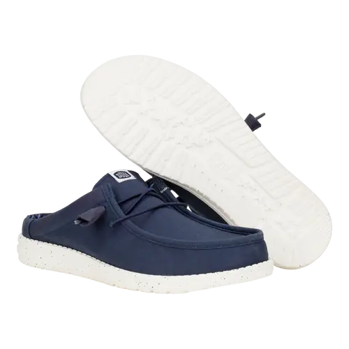 HEYDUDES Wally Slip Stretch Canvas – Navy online