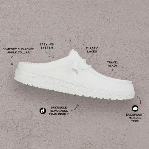 HEYDUDES Wally Slip Stretch Sox – White online