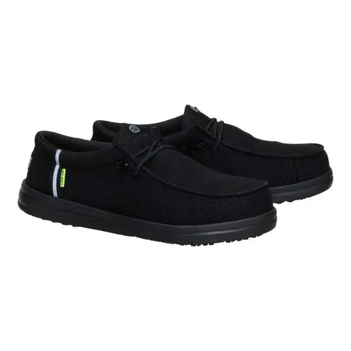 HEYDUDES Wally Work Comp Toe – Black / Black online