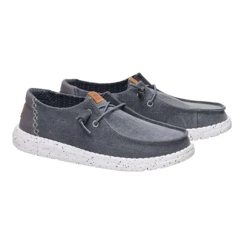 HEYDUDES Wendy Chambray Grid – Charcoal online