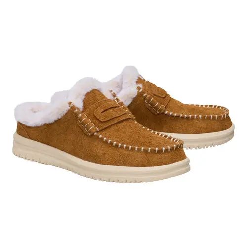 HEYDUDES Wendy NXT Mule Cozy – Spice Brown/Wood Ash online