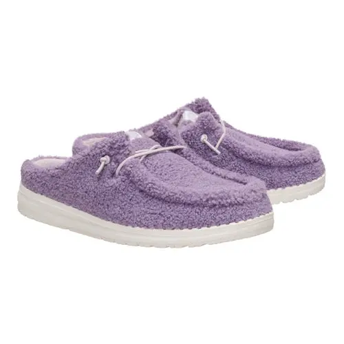 HEYDUDES Wendy Slip Sherpa – Purple Ash online