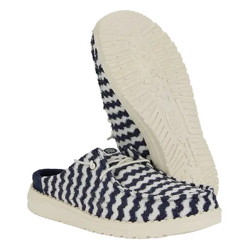 HEYDUDES Wendy Slip Terry Stripe – Navy Blazer/Egret online