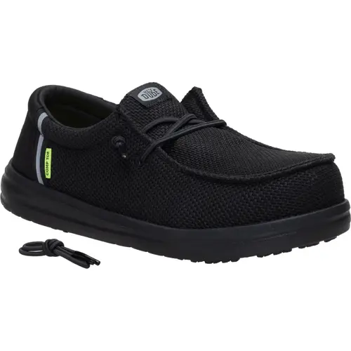 HEYDUDES Wendy Work Comp Toe – Black/Black online